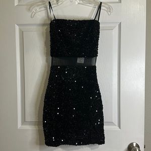 Strapless sequin dress new with tags size xs